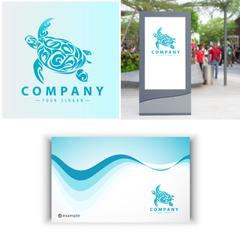 海亀のロゴマーク例