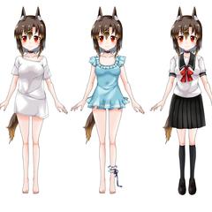 Live2D用キャラクターイラスト