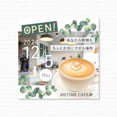 Instagram カフェオープン