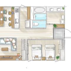手書き平面図　ラフデザイン