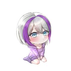 時乃依おすわりSDイラスト(透過)