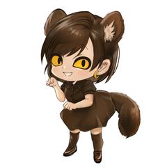 ぽんぽこたぬぅさんのSDアイコンイラスト