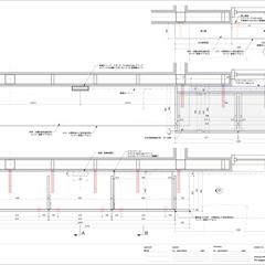 特注家具図｜TVキャビネット+デスク_2