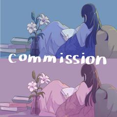 読書する女性(Commission)
