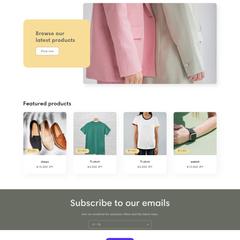 syopifyのアパレルサイト