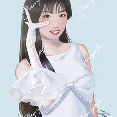 ohanasanbatake様より陽高真白さん似顔絵作成