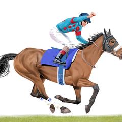 【競馬】アーモンドアイのイラスト