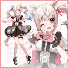 Vtuberさんの歌ってみた用立ち絵イラスト