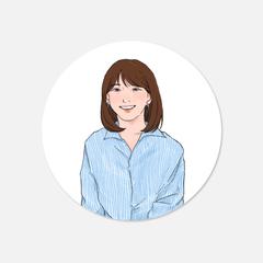 HP用似顔絵イラスト作成