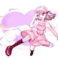 シンプルイラスト、背景付き