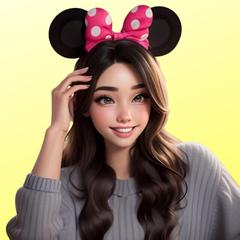 女性のインスタ用アイコンイラスト作成