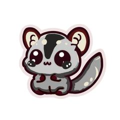 フクロモモンガのイラスト