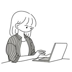 PC作業をする人