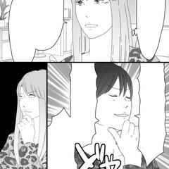 Instagram用のモノクロ漫画です