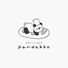 手作りパンのお店 pandakko様 ロゴデザイン制作