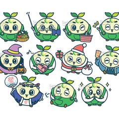 株式会社山瀬青果さま　別ポーズイラスト