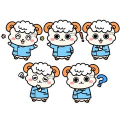 羊をモチーフにした検査技師キャラクター
