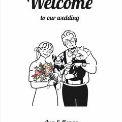 wedding welcome board