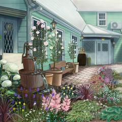 洋風建物　別荘　A4サイズ　デジタルイラスト