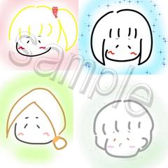 過去に描いたSNSアイコン
