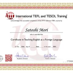 TEFL（国際英語教授資格）
