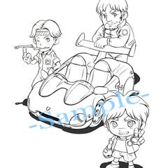 知育ゲーム用線画