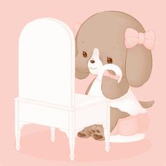 犬の女の子(メイク)