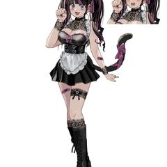 キャラクター立ち絵、顔差分