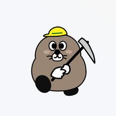 【キャラクターデザイン】防災井戸屋もぐたん