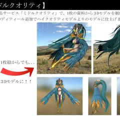 ミドルクオリティ３Dモデルの制作依頼