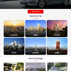車を出品するための e コマース ウェブサイト