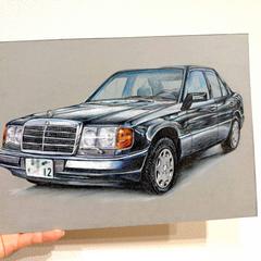 車イラスト作成(パステル・色鉛筆画)