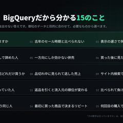 ECサイト×BigQuery 分析テーマ15（サンプル）