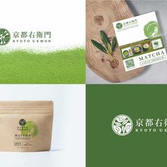 オーガニック抹茶屋のロゴ・ショップカード・パッケージデザイン