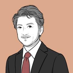 【ビジネスに最適！お洒落なモノクロ似顔絵】