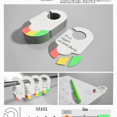 トリアージタグを応用した付箋のデザイン制作