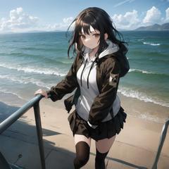 海辺の少女