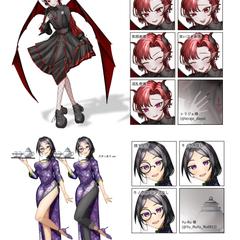 立ち絵制作例(女性体)