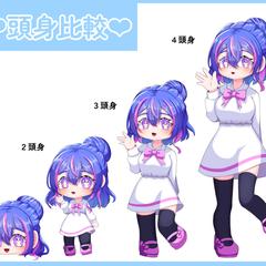ミニキャラ頭身比較