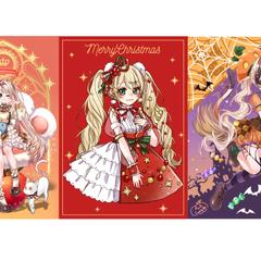 キャラクターの全身を使った１枚絵