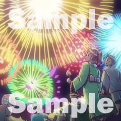 夏の花火大会（Tシャツ用）