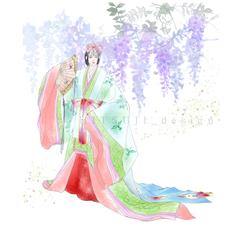 巫女舞（装束・コスチュームイラスト）