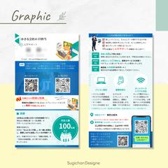 しんITサポート様の三つ折り名刺作成