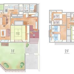 立体間取り図｜民泊
