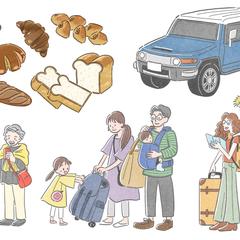 実線付きカラーイラスト　サンプル