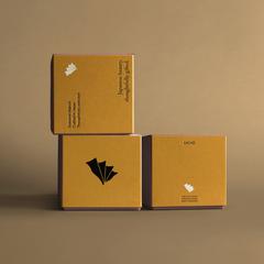 和モダンなギフトブランドのパッケージデザイン