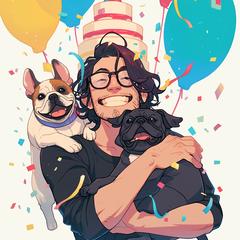 誕生日の友人に向けて