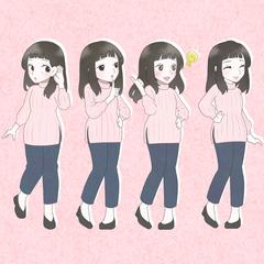 YouTubeに使用するキャラクター