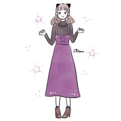 女性ファッションイラスト