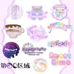 ロゴ アイドル/コンカフェ/Vtuber(purple)